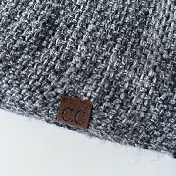 C.C.  Knitted Two Tone Scarf - Picture 2 of 9